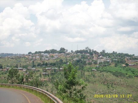 Vue d'une partie de l'HABITAT de la commune de Muyinga