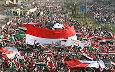 IRAK: Multitudinaria protesta rechazan a invasores estadounidenses