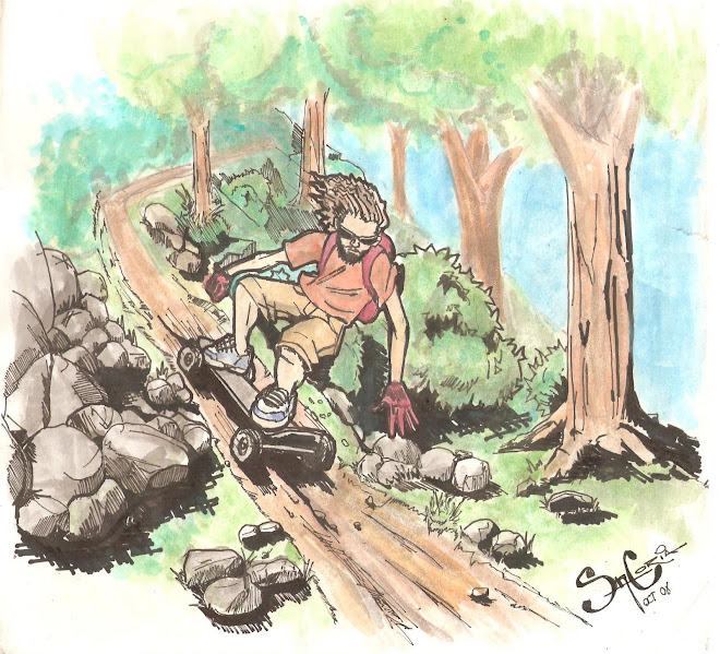 mountain borad en la angostura (acuarela y tinta)