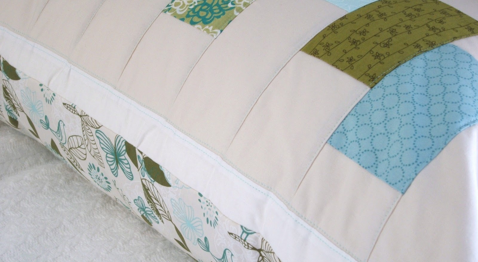 modest creations by michelle a new (oversized) patchwork pillow