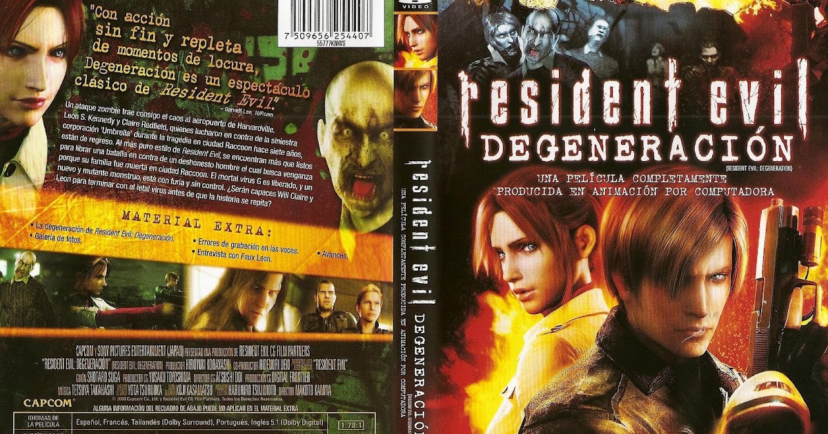 Peliculas DVD Resident Evil Degeneration Peliculas DVD Resident Evil Degeneration