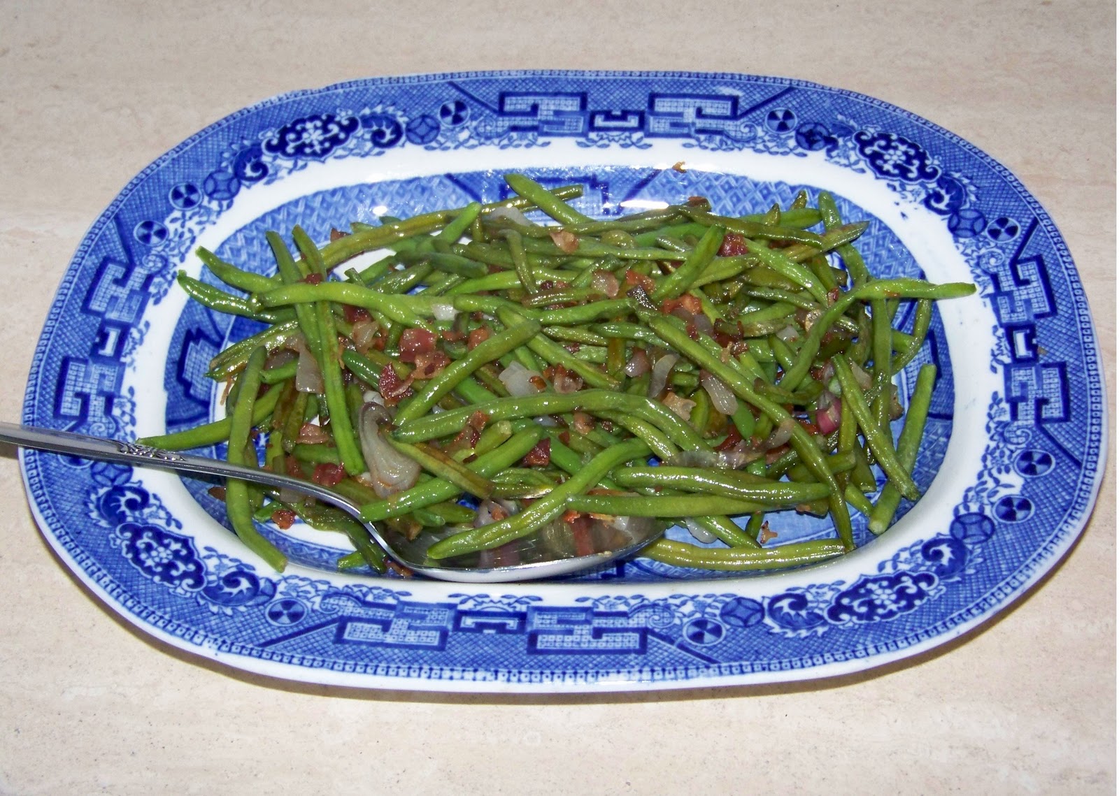 Good Hearty Food Sautéed Green Beans with Bacon