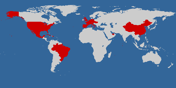 Os países que já visitámos!