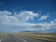 road, mountain, sky