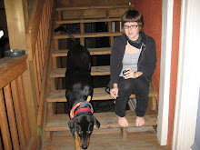 Greeted by Emmy and attack-dog Dinah