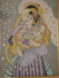 Colombine - painting on silk (sold)