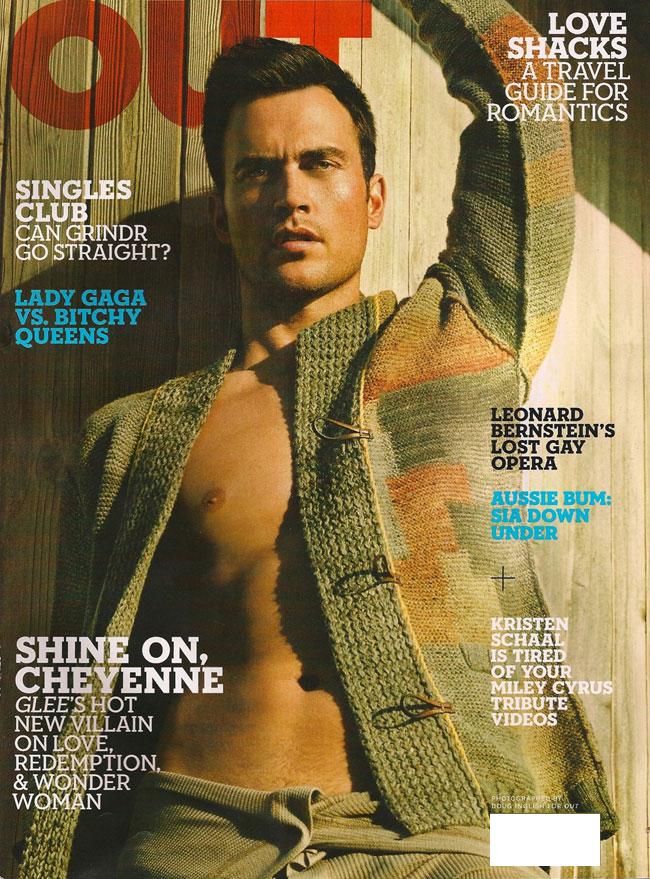 Relative Blogs: Cheyenne Jackson Is Out Magazine's New Cover Boy!