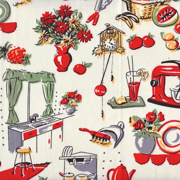 50s Pattern Fabric