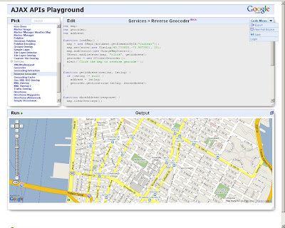 Interactive Google Maps API Playground