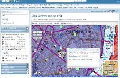 MSN UK - Local Maps with Local Information
