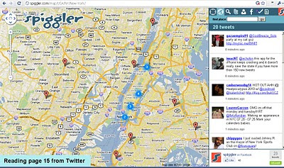 Spiggler - Twitter Google v3 Map