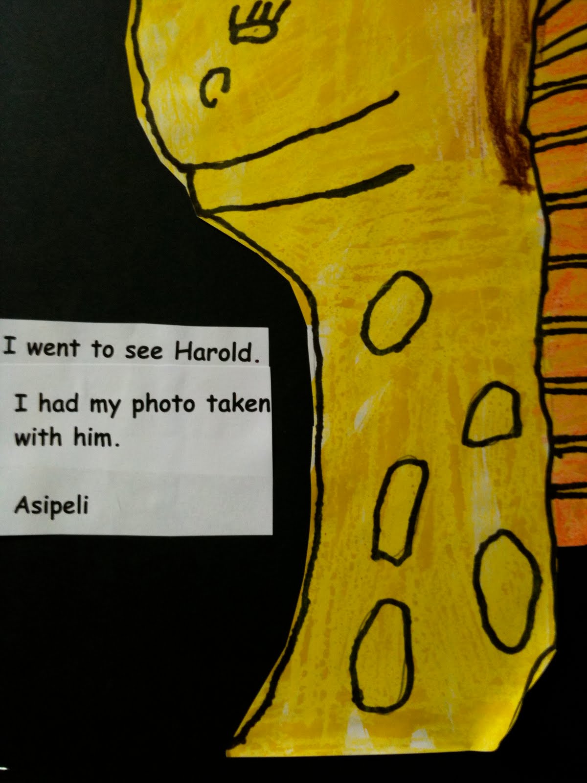 Room 1 Active Learners @ Glenbrae School: Harold the Giraffe