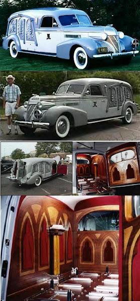 1939 Cadillac Carved Panel Hearse ~