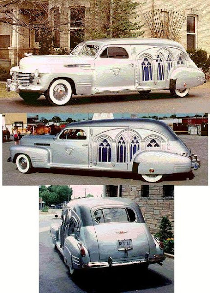 1941 Cadillac Carved Panel Hearse (AFTER) ~