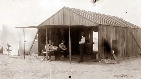 Wright Bros. shed. Kitty Hawk. 1901
