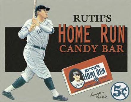 Babe Ruth Advertising of the times ~