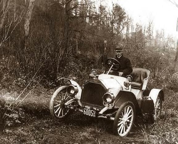 Buick on Corduroy Road to Oregon, 1909, Photo-1