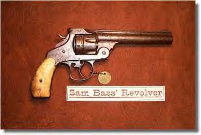 Revolver that once belonged to Western badman, Sam Bass