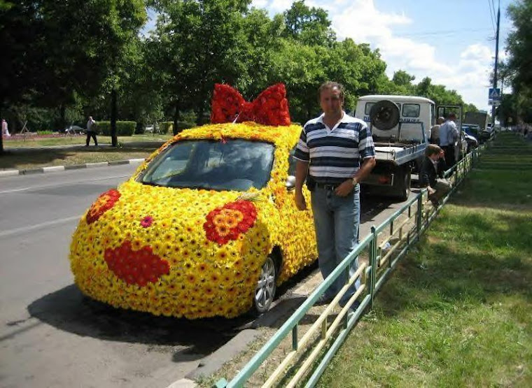 Dose this guy look like he goes with this daisy car?