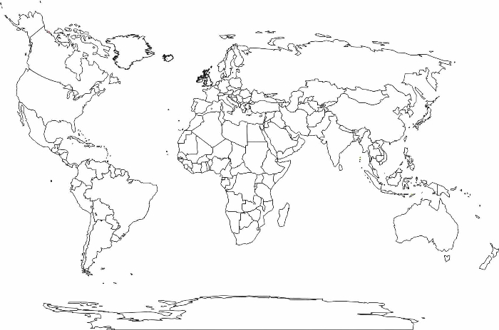 Mapa Mundi Blanco Y Negro Pictures to Pin on Pinterest - PinsDaddy