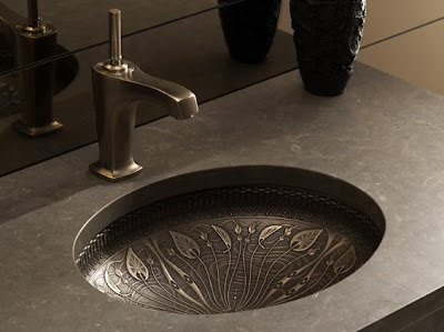 kohler s on Kohler S Lilies Lore Cast Bronze Sink Makes You Forget We Are In A