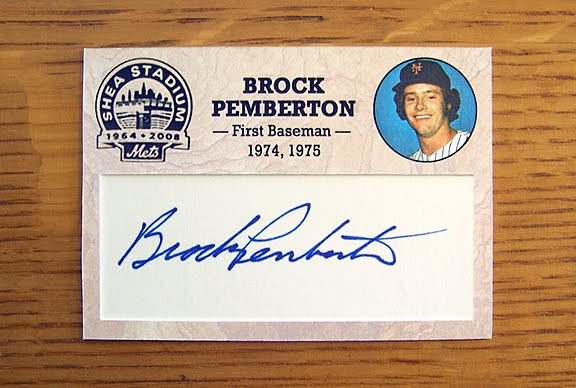 The Amazing Shea Stadium Autograph Project 180) BROCK PEMBERTON