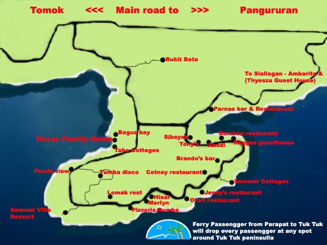 HORAS!!: map of samosir island!