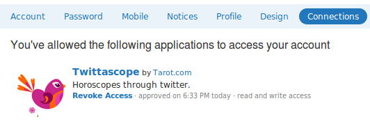 twitter horoscope delete