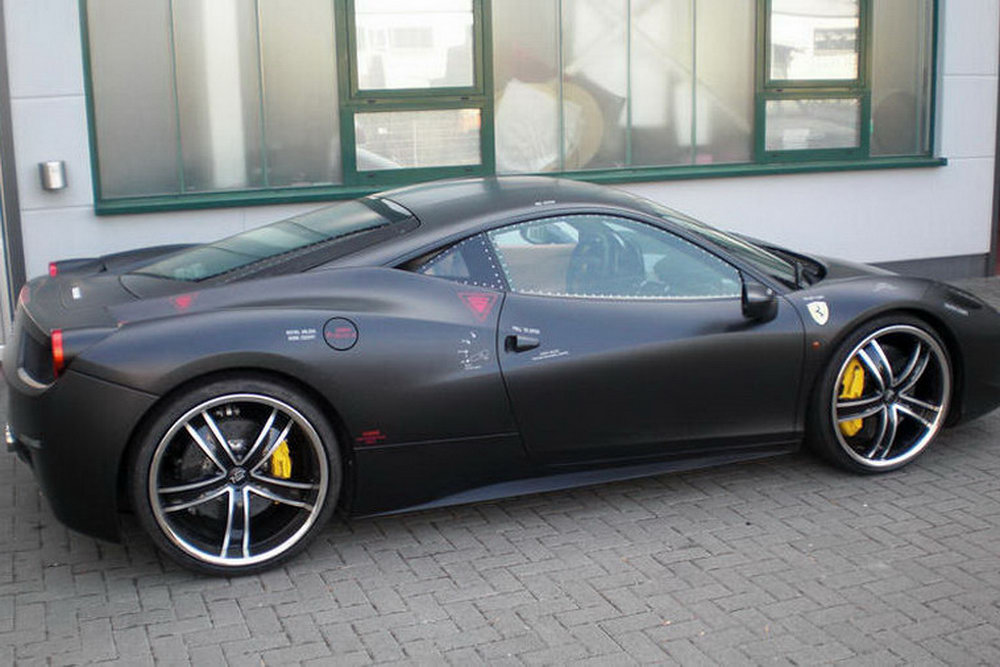 Ferrari 458 чёрная матовая
