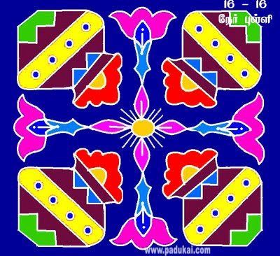 Colourful Pongal Paanai Kolams and Pongal Pat Rangoli Patterns