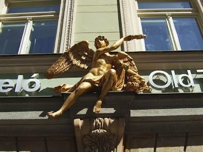 decorated facade in Prague