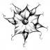 Abstract Flower tattoo art