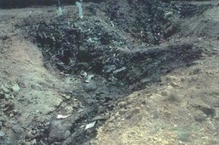The alleged Flight 93 crash site