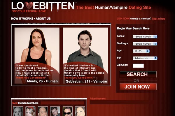 Vampire Dating Site
