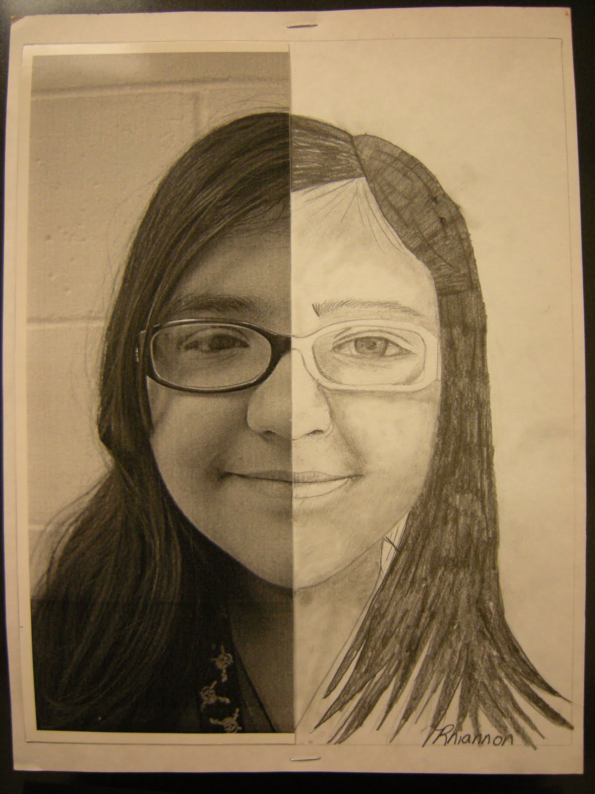 Tart--Teaching Art with Attitude: Pencil Symmetrical Self-Portraits