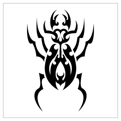 Tribal Tattoo Spider : Tribal Tattoo Design