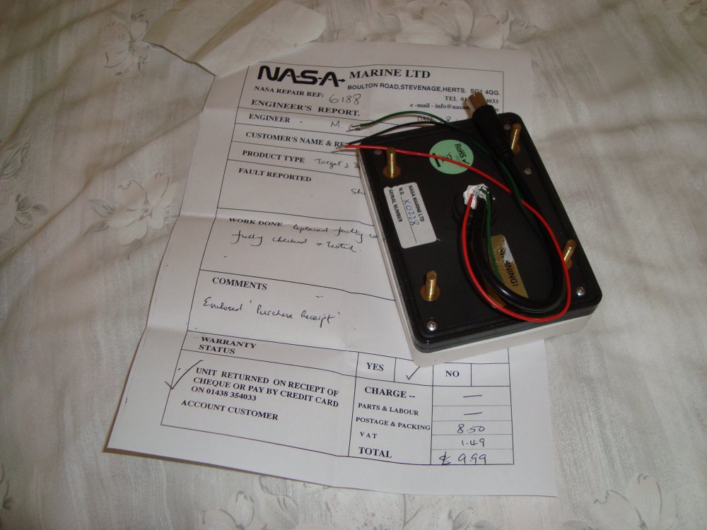 Bill's Log NASA Target 2 Depth Sounder