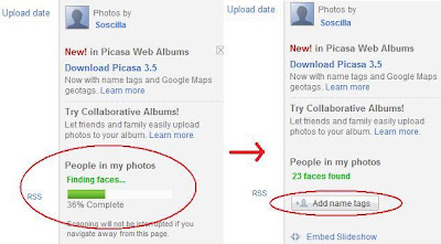 Cara membuat name tags di Picasa Web Albums
