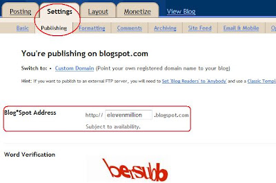 Cara merubah nama URL blog di Blogger