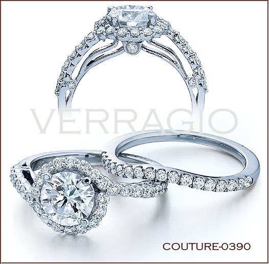 Verragio Insignia Round Diamond Twist Engagement Ring Setting 7074R ...