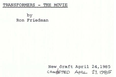 Transformers Live Action Movie Blog (TFLAMB): Transformers: The Movie ...