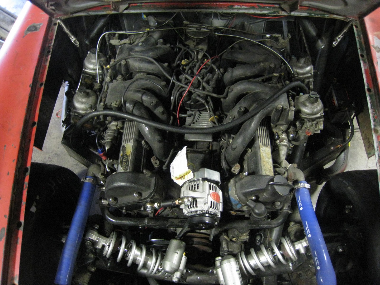 V8 Powered MGBGT Pictures of the engine bay