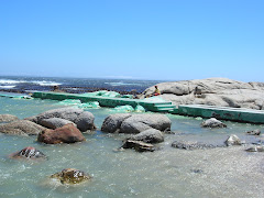 some rocks and water near camps bay