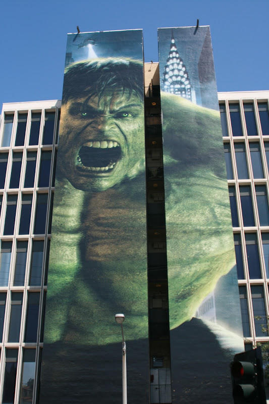 Incredible Hulk movie billboard