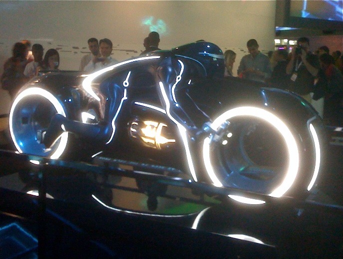 Tron Legacy Lightcycle display