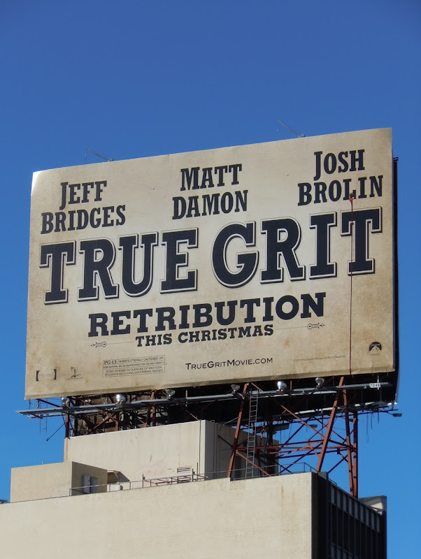 True Grit movie billboard