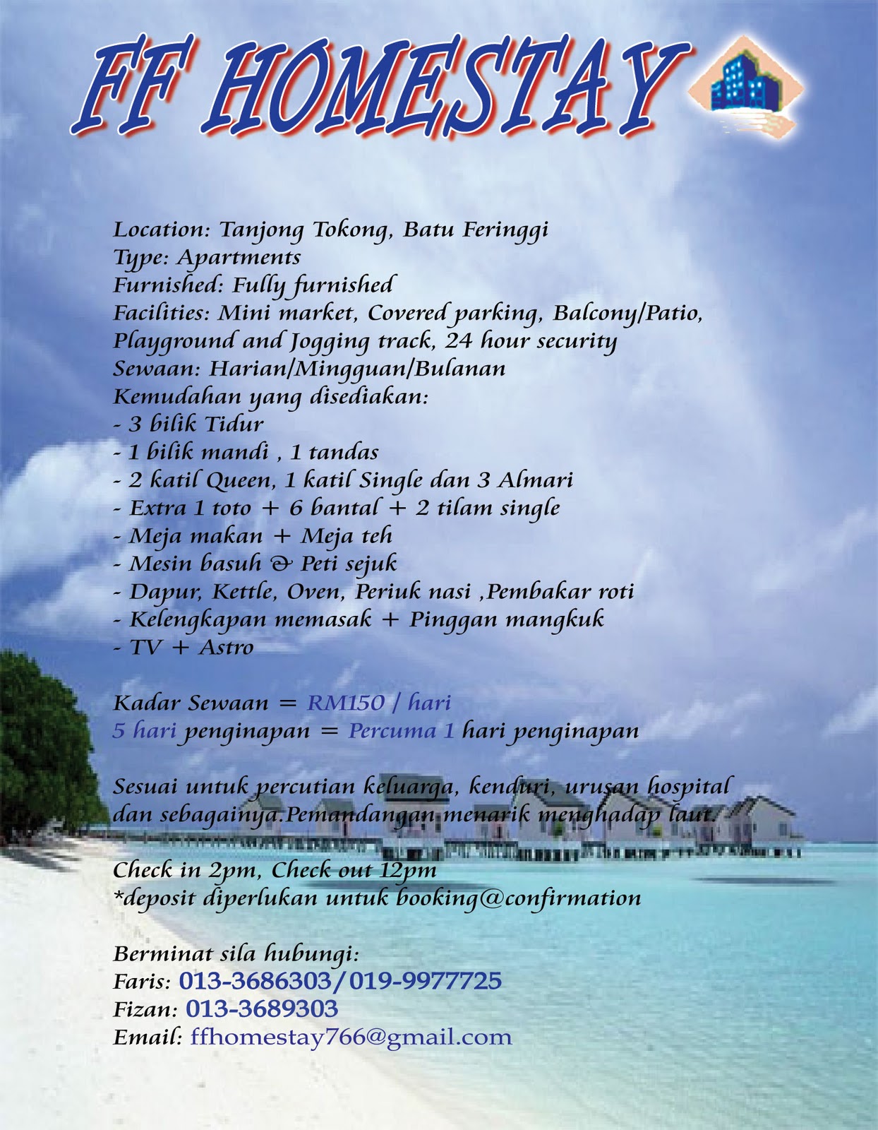 FF Homestay Tanjung Tokong Penang: Tanjung Tokong Homestay