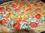 Sourdough pizza with Ricotta and Spinach topping