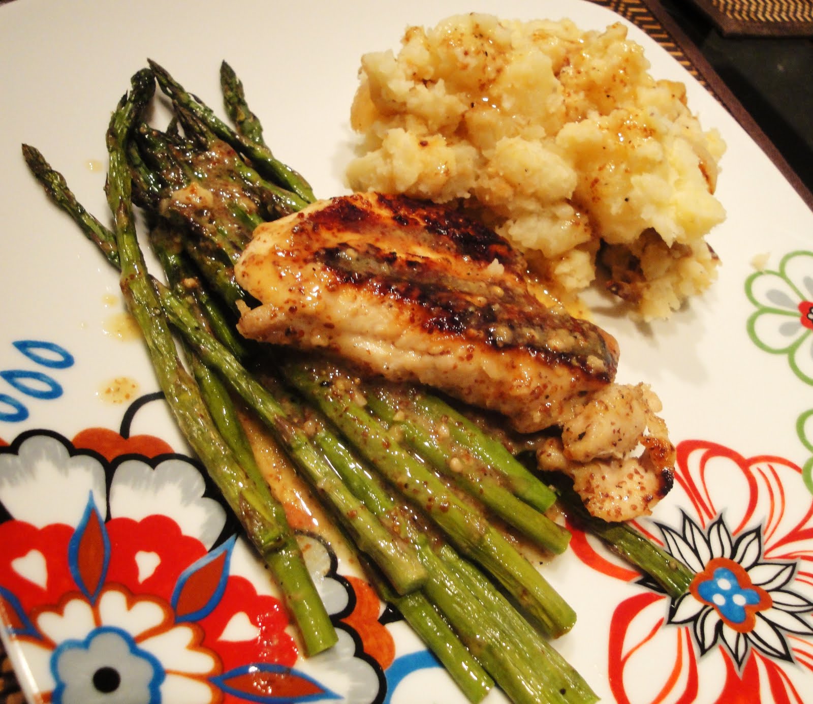 Food, Love, & Life {recipe} maple dijon chicken & asparagus