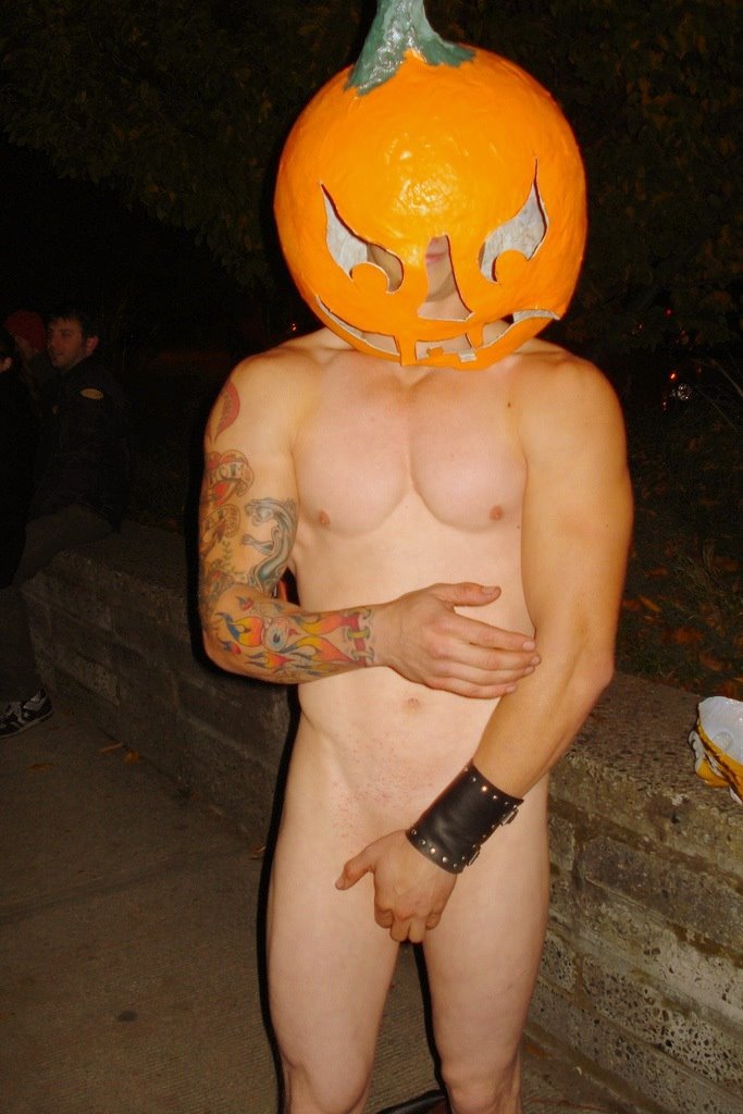 GAY HALLOWEEN: Pumpkins.